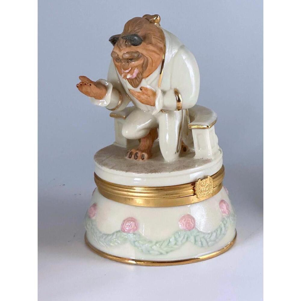 Disney Beauty & The Beast Elegant Beast Trinket Box Treasure Chest Collector ed
